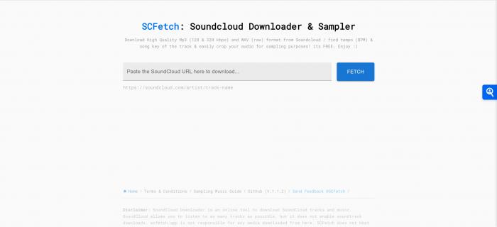 SCFETCH SoundCloud Downloader